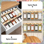 Aliggbent Spice Jars with Lable, Spice Containers Bottles, Glass Seasoning Jars - Image 5