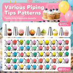 Cake Decorating Tools Supplies Kit: 164pcs Baking Accessories, Dessert Piping - Image 3