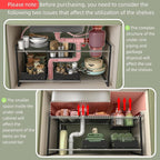 NETEL Under Sink Organizers and Storage, Kitchen Cabinet Organizer, 2 Tier - Image 4
