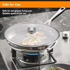 Homestia Splatter Screen for Kitchen, Stainless Steel Fine Mesh Splatter Screen - Image 7