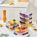 Liuruiyu 8 Pack 36OZ Glass Food Storage Containers - Image 2