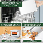 CEKEE Baking Sheet and Cooling Rack Set, Stainless Steel Cookie Sheet Baking - Image 5