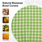 Reusable Bowl Covers for Bread Proofing（2 Large）- Cotton Beeswax Bowl Covers - Image 4