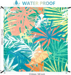 WIWIGO Beach Blanket Waterproof Sandproof Beach Mat 79" X 83"/10'x9'for 2-8 - Image 2
