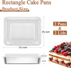 LIANYU 2 Pack Stainless Steel Baking Pan - Image 2