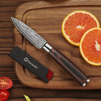 Sunnecko Small Kitchen Knife 3.5 Inch Paring Knife High Carbon Stainless Steel - Image 2