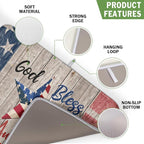 Kawani 4th of July Dish Drying Mat 16x18 Inch Patriotic God Bless America - Image 3