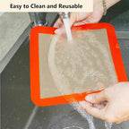 Silicone Baking Mats for 8 inch Square Cake Pan, Non-stick Reusable Cookie - Image 3