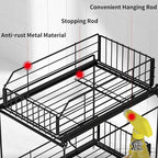 SUEH DESIGN Under Sink Organizer, 2 Tier Bathroom Cabinet Organizer Metal - Image 5