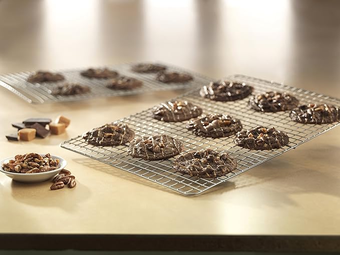 USA Pan Oven Safe Jelly Roll Cooling Rack, Nonstick Stainless Steel - Image 3