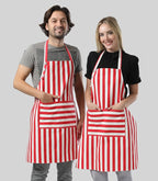 TOSHEX Kitchen Apron Waterdrop Resistant Cotton Apron - Image 7