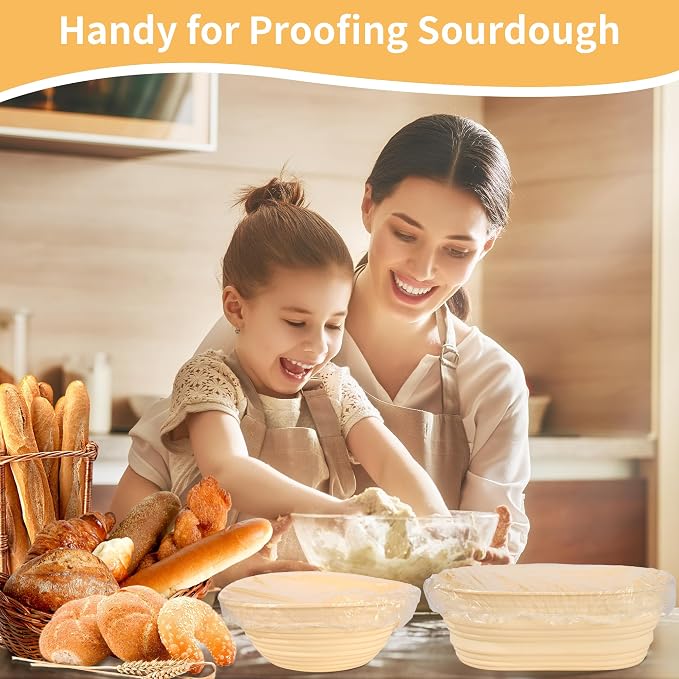 200 Bowl Covers Shower Caps for Sourdough Bread Proofing Large Elastic Reusable - Image 3