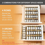 Spice Drawer Organizer with 28 Bamboo-lidded Spice Jars and 216 Labels - Image 5