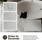TOSORO - Stone Bath Mat Diatomaceous Earth Shower Mat Non-Slip Super Absorbent - Image 3