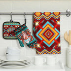 Jingmore 6 Pcs Kitchen Decor Set Accessorie Farmhouse Kitchen Towels Pot - Image 2