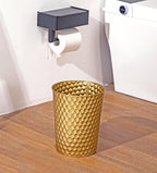 Venalys Small Metal Trash Can Wastebasket, Decorative Honeycomb Garbage Can - Image 7