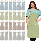 Janmercy 24 Pcs Aprons for Women Men by Janmercy