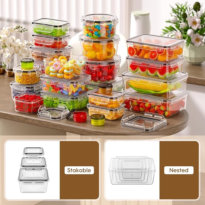 50 PCS Food Storage Containers - Image 7