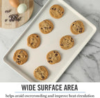 Martha Stewart Gallen 17 x 11 Inch Nonstick Carbon Steel Cookie Sheet – Teal - Image 7