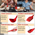 E-far 10 Pieces Silicone Cooking Utensils Set, Heat Resistant Kitchen Utensil - Image 4