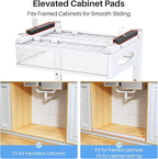 Under Sink Organizer, 2 Tier Pull Out Under Cabinet Organizer Shelf - Image 3