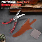 Heavy Duty Kitchen Shears by ANDONG, Kitchen Scissors, Stainless Steel Poultry - Image 6