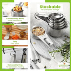 Spring Chef Stainless Steel Measuring Cups Set of 7 - Image 7