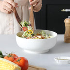 MALACASA Large Serving Bowls - 60 OZ Salad Bowls Set of 2 - Image 7