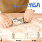 Stainless Steel Croissant Cutter, Irregular Roller Cutter - Image 5