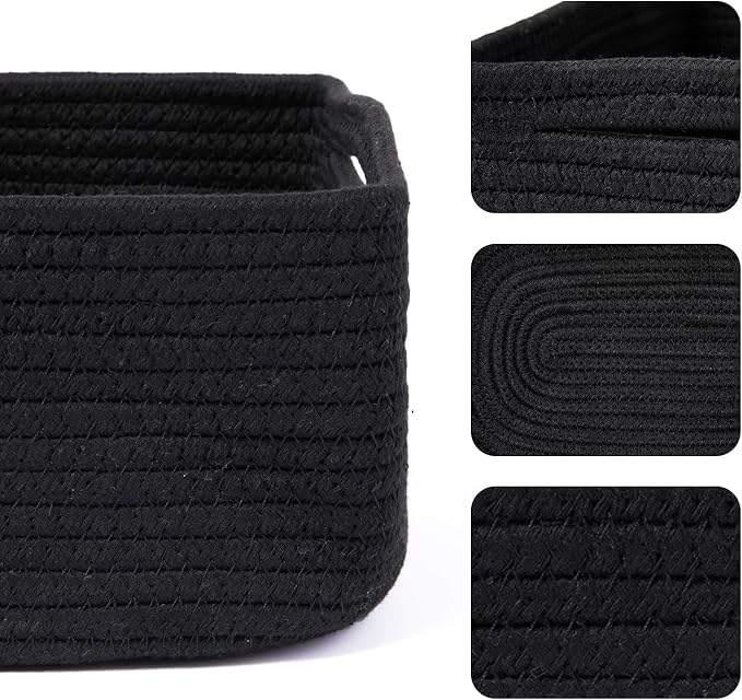 MiniArk Small Storage Baskets for Organizing | Closet Organizer Bins | Shelf - Image 2