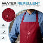 Utopia Kitchen 4 Pack Bib Apron Adjustable - Image 3