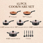 BECIGAR Ceramic Pots and Pans Set, Nonstick Pan Pots and Pans Set Non Stick - Image 2