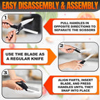 2 in 1 Cutting Board Scissors for Food - Image 5