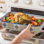 Casserole Dishes for Oven, Ceramic Baking Dishes Set of 3, Rectangular Lasagna - Image 7