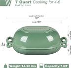 VORRINGARD Enameled Cast Iron Sourdough Bread Oven, Dutch Oven, Loaf Cast Iron - Image 2