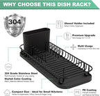 SunnyPoint 304 Stainless Steel NeverRust Compact Dish Drying Rack - Image 5