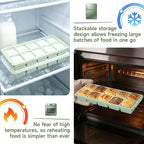 Aopigavi 2-Pack Ice Cube Trays, 10 Cubes 2 Tbsp. Silicone Freezer Molds - Image 5