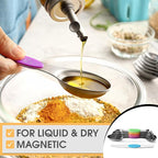 Spring Chef Stainless Steel Magnetic Measuring Spoons Set of 8 - Image 4
