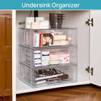 Vtopmart 6 Pack Large Stackable Storage Drawers, Easily Assemble Clear Acrylic - Image 6
