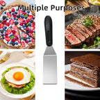 2-Pieces Small Metal Spatula Set, Mini Metal Spatulas - Image 5