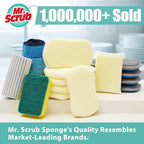 Mr. Scrub Sponges Kitchen Scrub Dish Sponge Scouring Pad, 6 Pack Cleaning Brush - Image 9