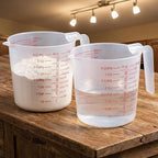 16 Pcs 4 Cup Capacity Plastic Measuring Cup, 32 Oz/1000 ml Clear Graduated - Image 6