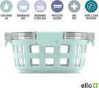 Ello Duraglass 3.4 Cup Round Meal Prep Sets 10Pc, 5 Pack Set- Glass Food - Image 3