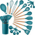 HaWare Kitchen Cooking Utensils Set, 23-Piece Silicone Kitchen Utensils Spatula by HaWare