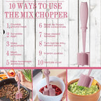2 Pack Meat Chopper, 5 Curve Blades Ground Beef Masher, Heat Resistant Meat - Image 3
