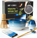 Matcha Whisk Set, Ceramic Matcha Kit Desert Style, Matcha Whisk and Bowl by GBBGhome