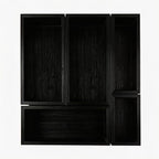 bamboo drawer organizer Set, expandable drawer dividers, wooden storage by Teicui