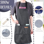Handepo 12 Pcs Cotton Aprons for Women Men - Image 3