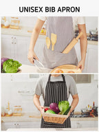Syntus Apron for Men Women, Adjustable Cooking Kitchen Chef Aprons - Image 7