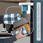 Native Fab Buffalo Plaid Check Oven Mitts and Pot Holders Set of 4, 100% Cotton - Image 2